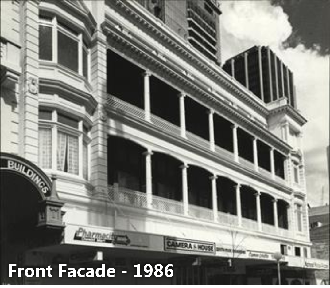 Original facade photo taken in 1986