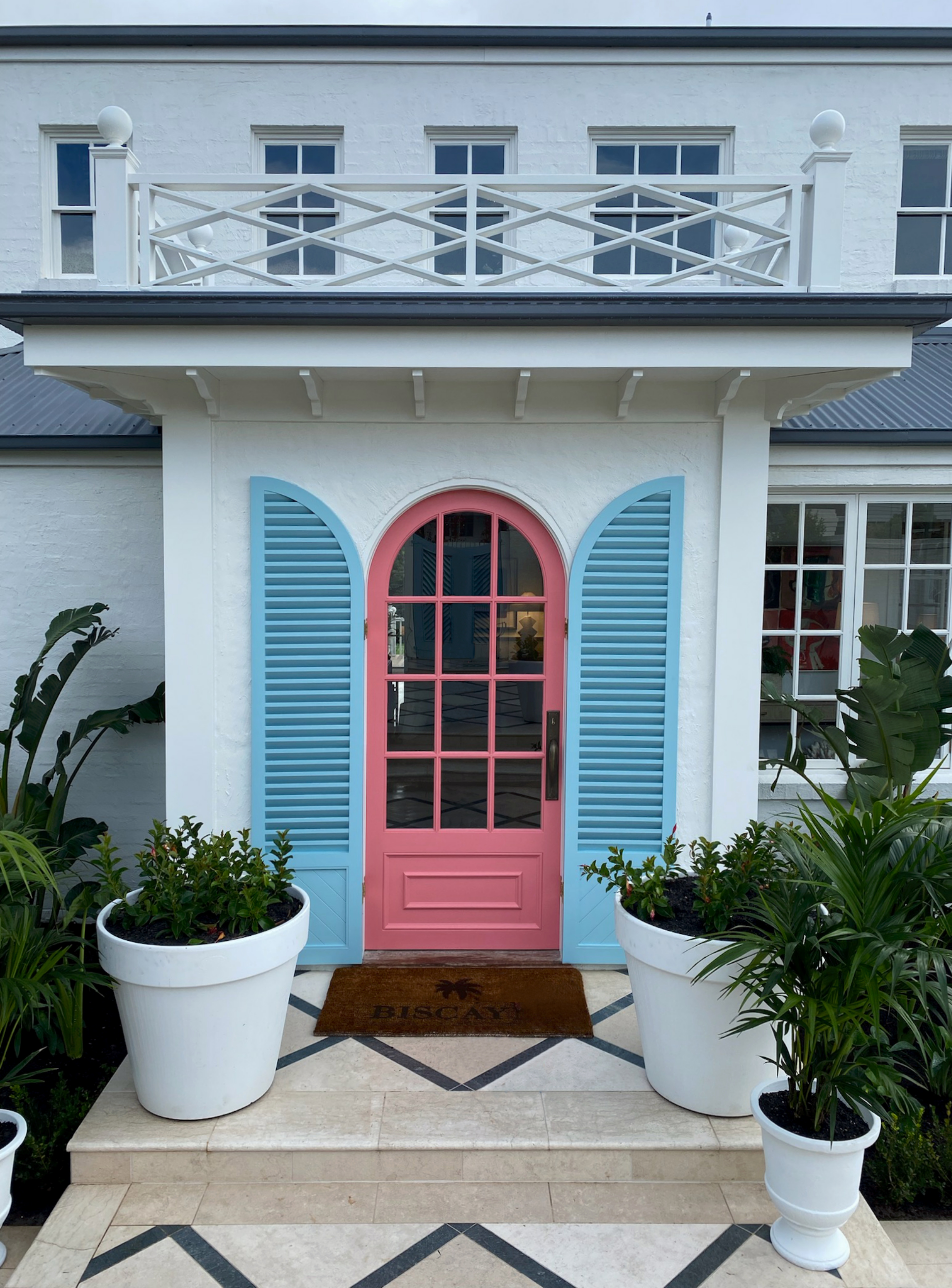 Custom curved shutters and door