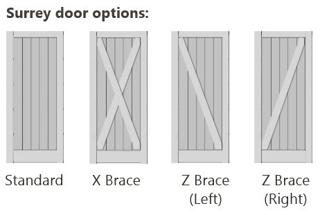 Bracing Options for Surrey Door