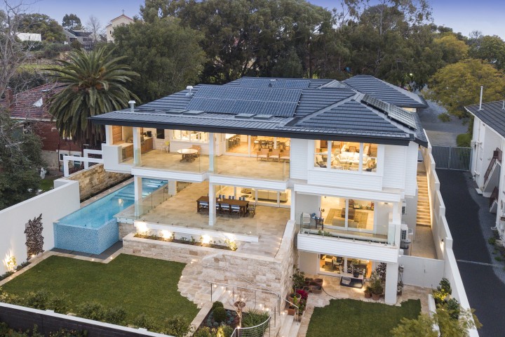 Classic timber and stone home with Cedar West joinery