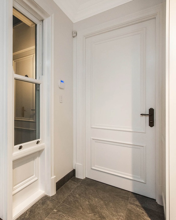 Empire door double hung window Cedar West