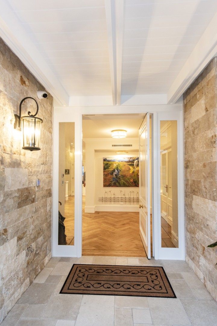 Pivot door hold open function Cedar West
