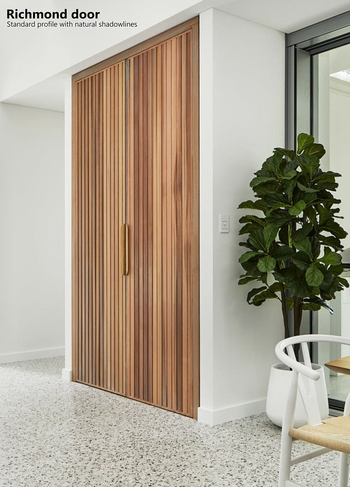 Richmond door standard profile natural shadowlines Cedar West