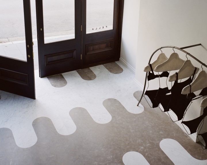 Shopfront doors marble floor Cedar West