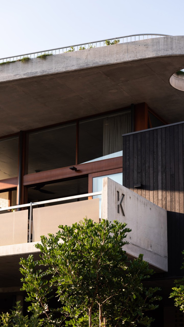 Fixed windows timber concrete Cedar West