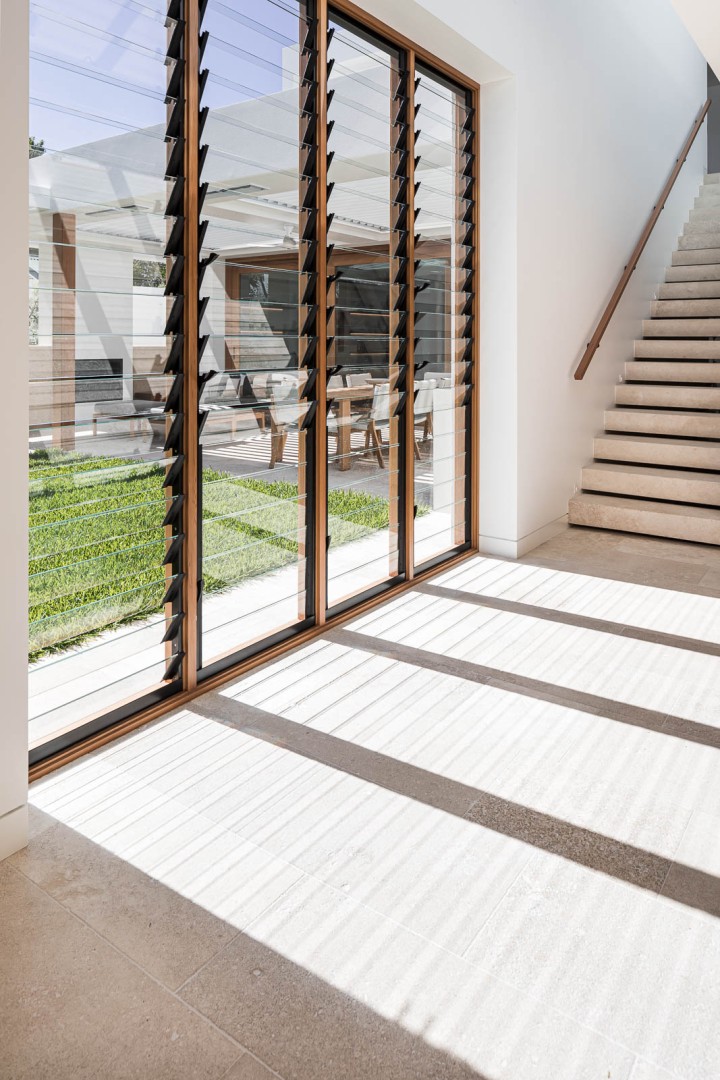 Louvre window timber frame by Cedar West 1