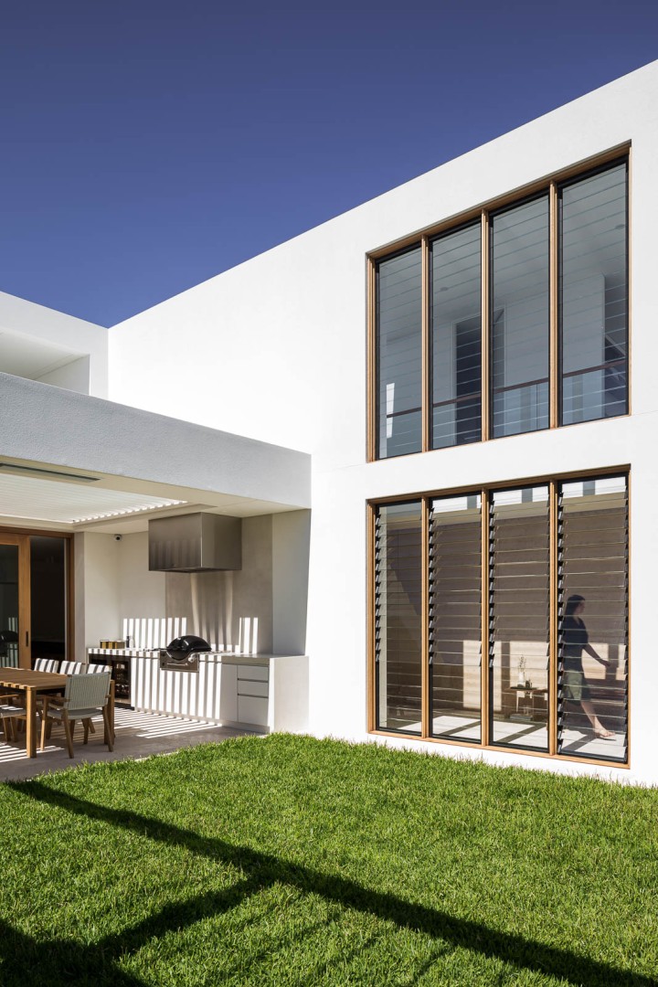 Louvre windows airflow timber frame Cedar West
