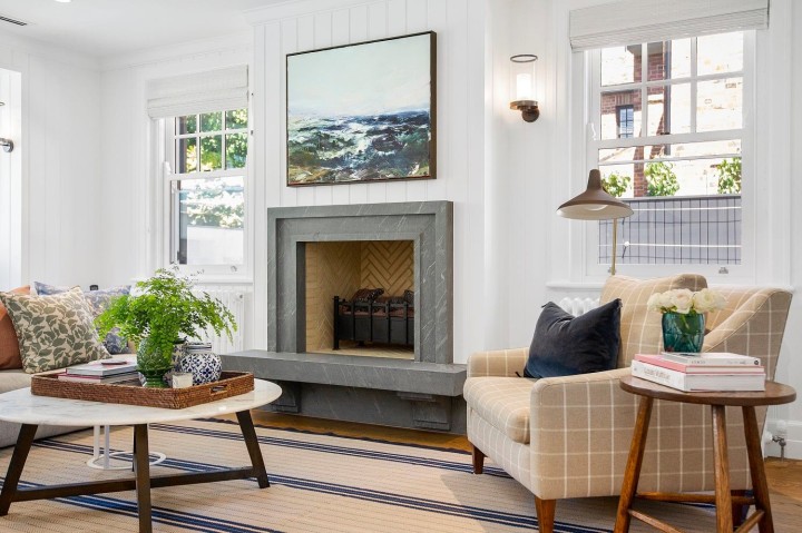Sitting room double hung windows by Cedar West
