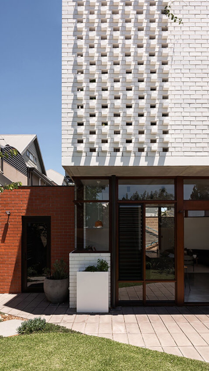 Timber louvres windows by Cedar West