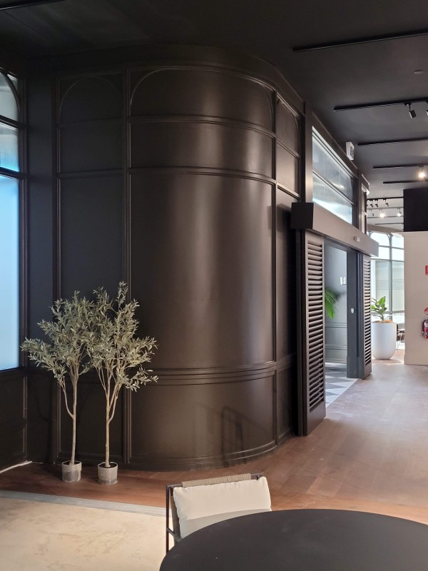 Milan doors shopfront timber Cedar West