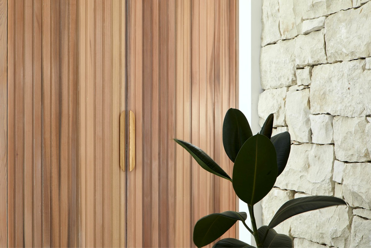 Richmond timber batten door Cedar West
