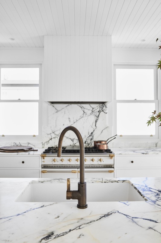 Double hung sash windows kitchen airflow manufactured by Cedar West