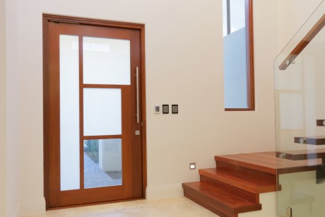 Custom pivot door wooden frame quality Cedar West