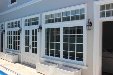 White Hamptons style timber windows doors Cedar West 1