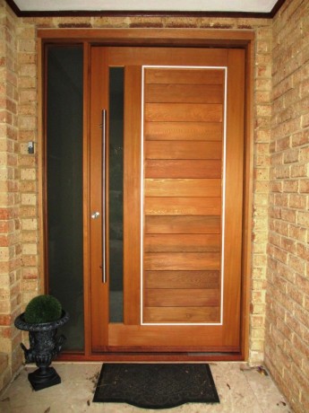 cedar timber door entry pivot side lite coogee r