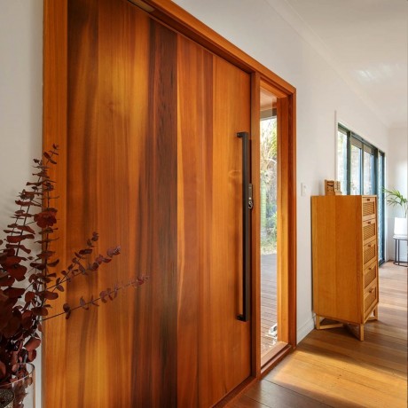Aston timber pivot door by Cedar West