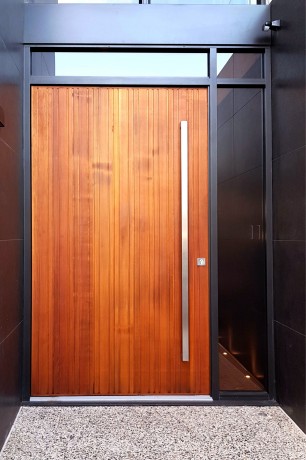 Balmain timber door with 3D profile Cedar West