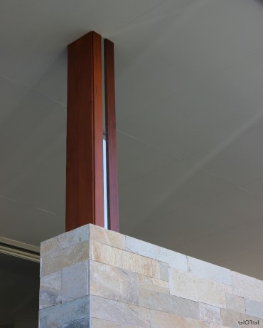Column cladding metal Cedar West