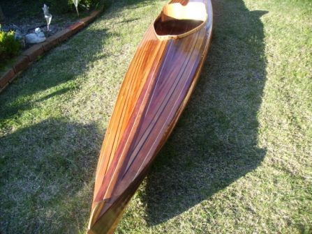 cedar timber canoe slatt finished product