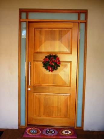 cedar timber door entry pivot capetown with high lite and side lite