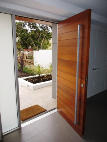 cedar timber door entry pivot custom mighton horizontal grain