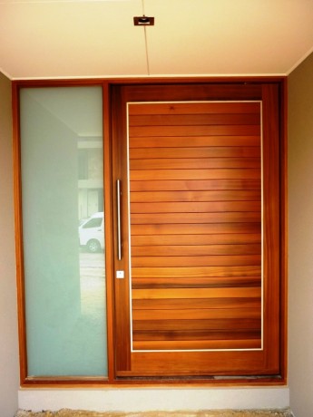 cedar timber door entry pivot side lite kingston anodised decor trim