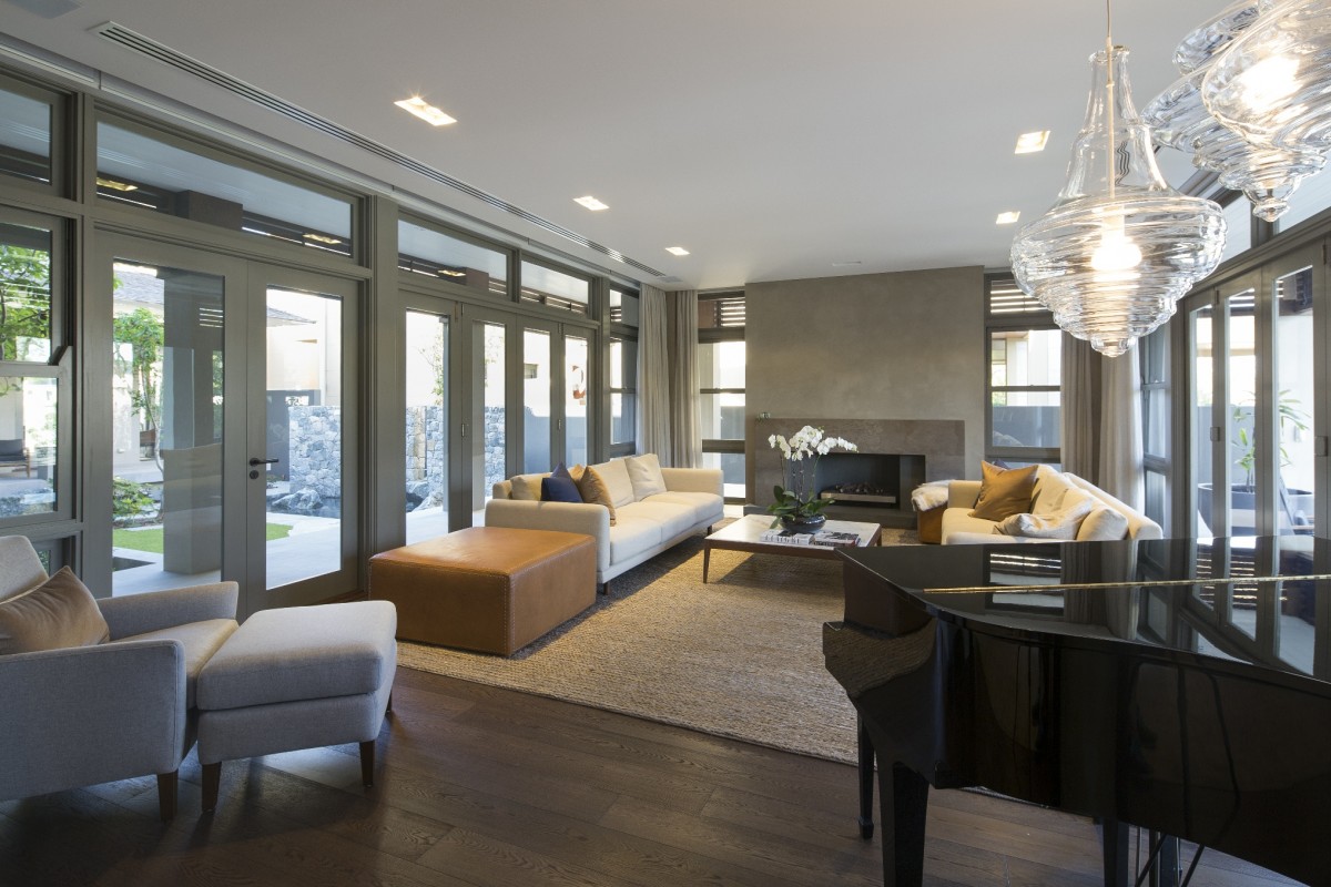 stunning applecross residence formal lounge bifold doors Cedar West